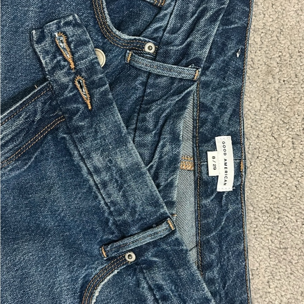 Good American Dark Blue Denim Jeans